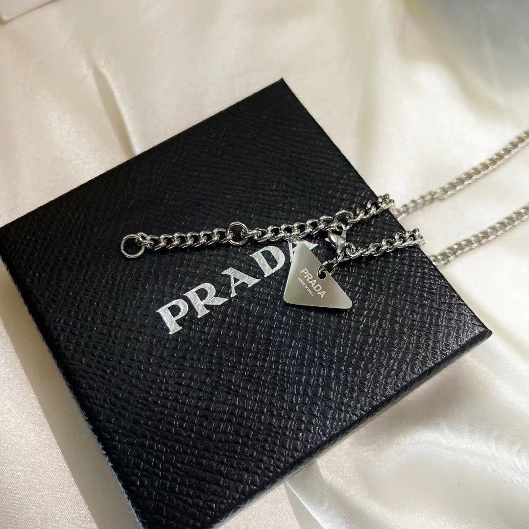 Prada Triangle Tassel Necklace – Luxury Designer Jewelry – product image 7