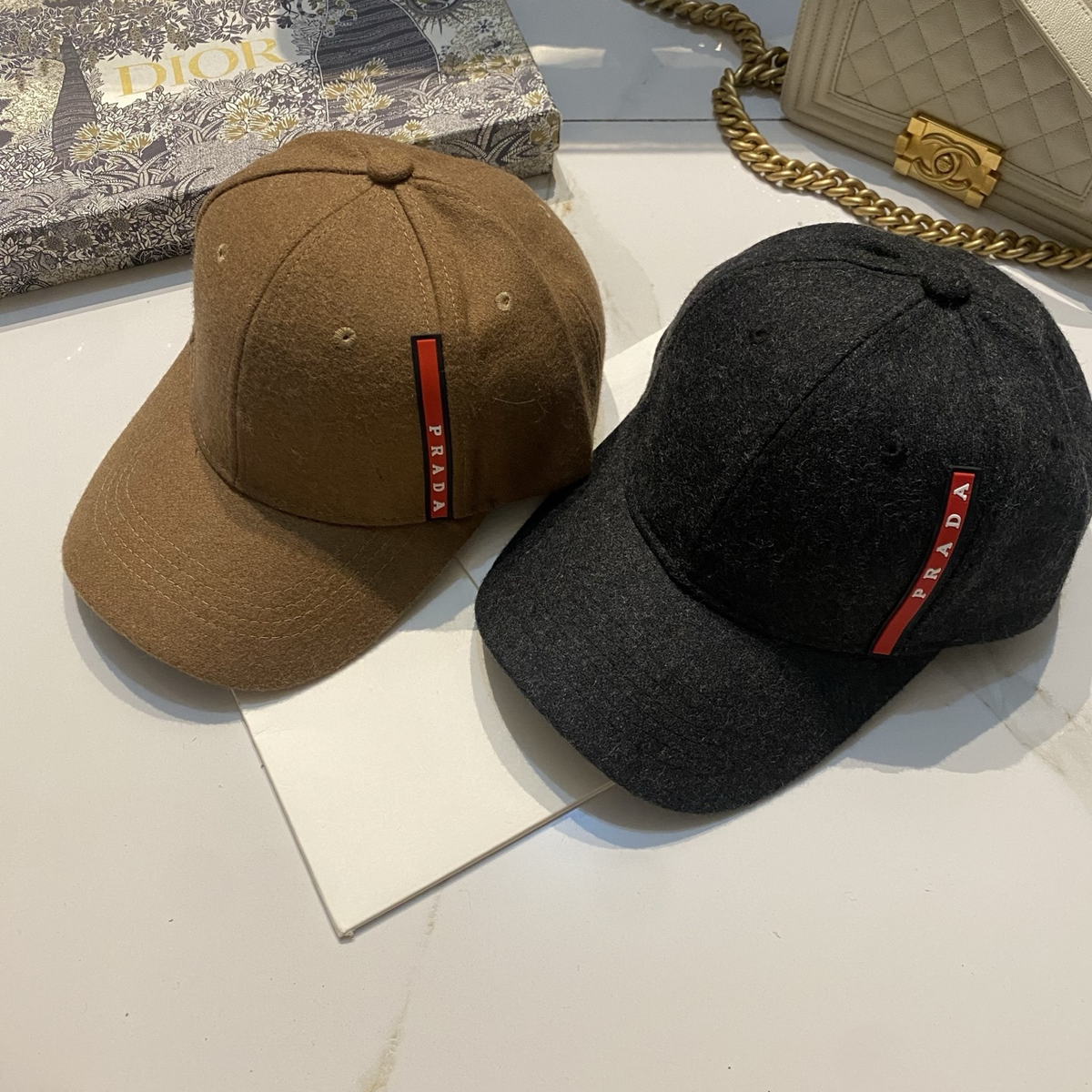 Prada wool logo baseball cap photo 2