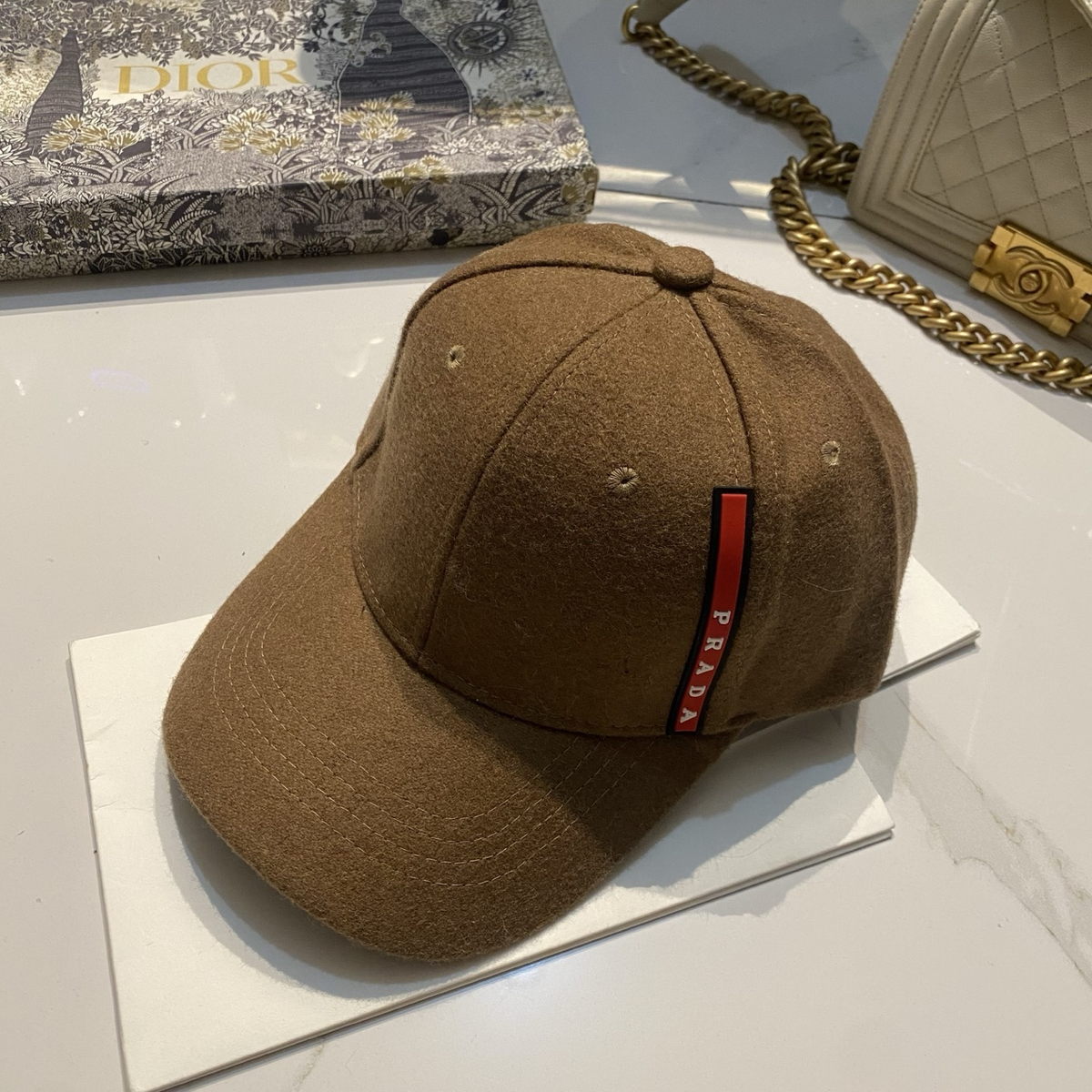 Prada wool logo baseball cap photo 4