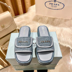 Prada Woven Thick-Soled Slippers – slippers product image 2