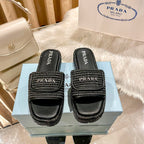 Prada Woven Thick-Soled Slippers – slippers product image 4