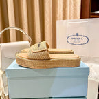 Prada Woven Thick-Soled Slippers – slippers product image 8