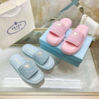 Prada Woven Triangle Logo Slippers – slippers product image 11