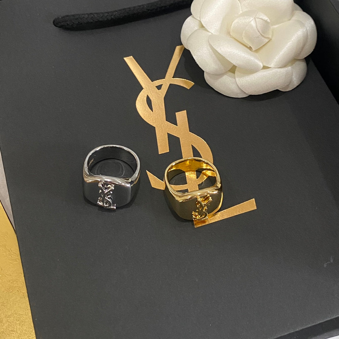 Saint Laurent Elegant Letter Logo Closure Ring – Luxury Designer Jewelry – product image 6