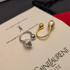 Saint Laurent Pearl Statement Open Ring – Luxury Designer Jewelry – product image 9