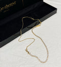 Saint Laurent Rhinestone Logo Necklace – Luxury Designer Jewelry – product image 3