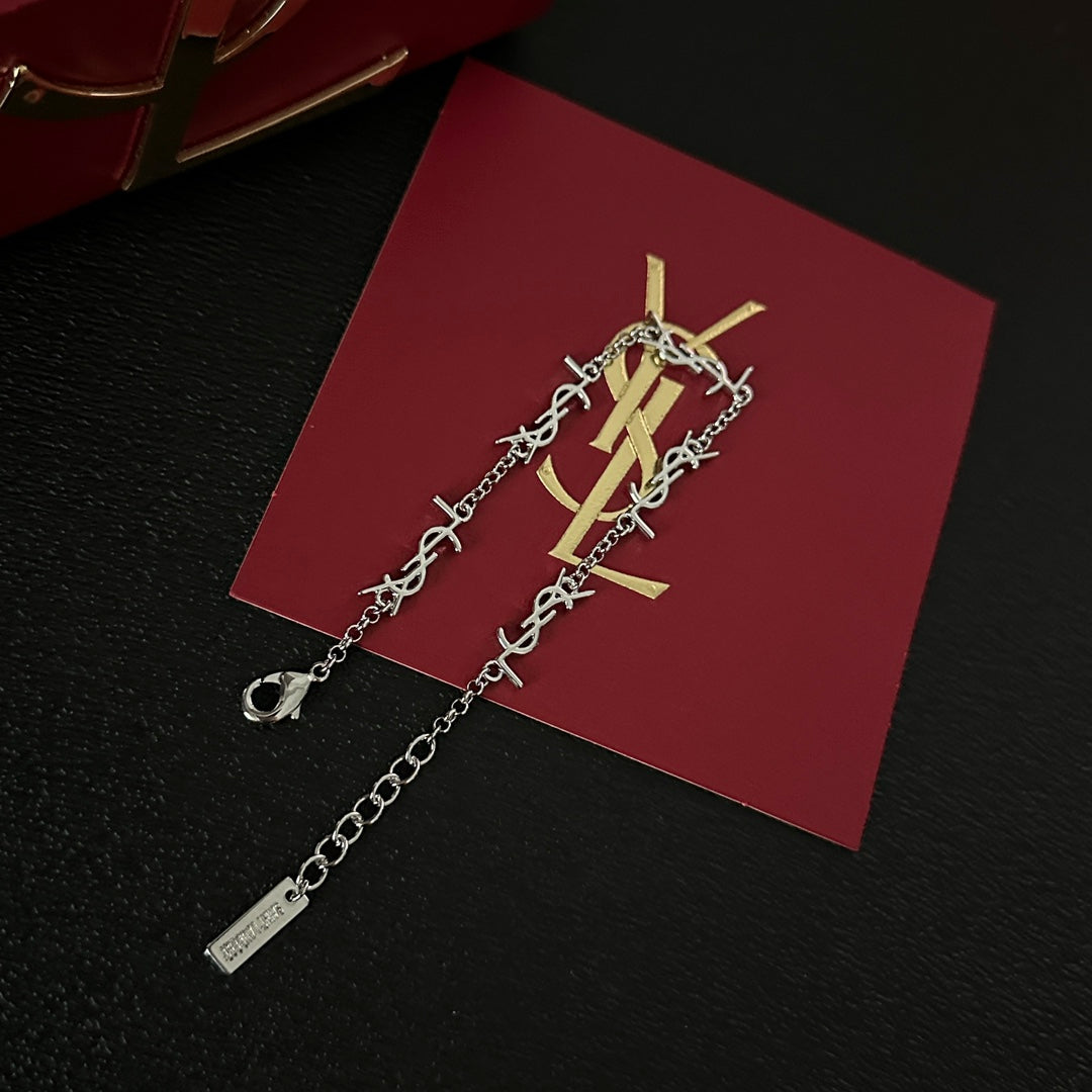 Saint Laurent Simple Letter Bracelet – Luxury Jewelry – product image 2