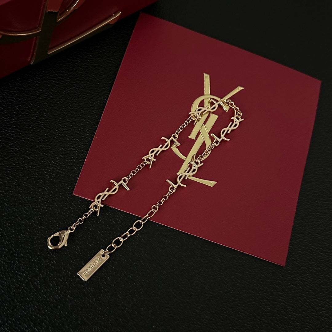 Saint Laurent Simple Letter Bracelet – Luxury Jewelry – product image 3