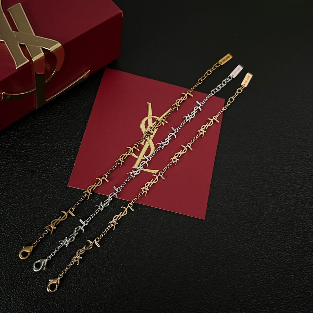 Saint Laurent Simple Letter Bracelet – Luxury Jewelry – product image 7