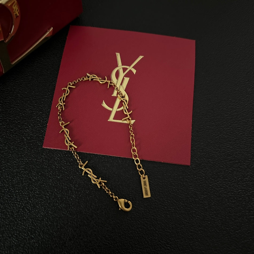 Saint Laurent Simple Letter Bracelet – Luxury Jewelry – product image 8