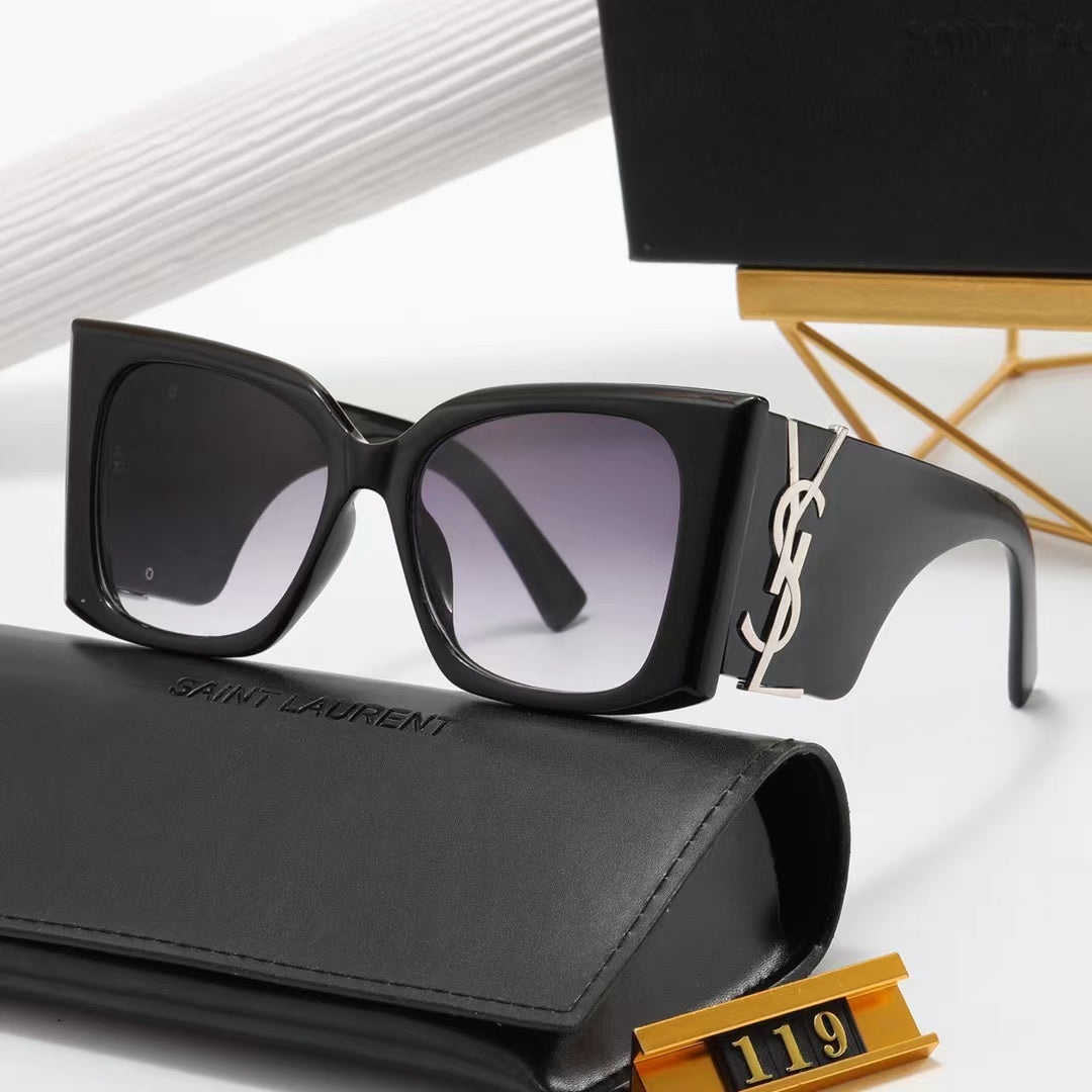Saint Laurent Square Logo-Temple Polarized Sunglasses for Unisex – product image 3