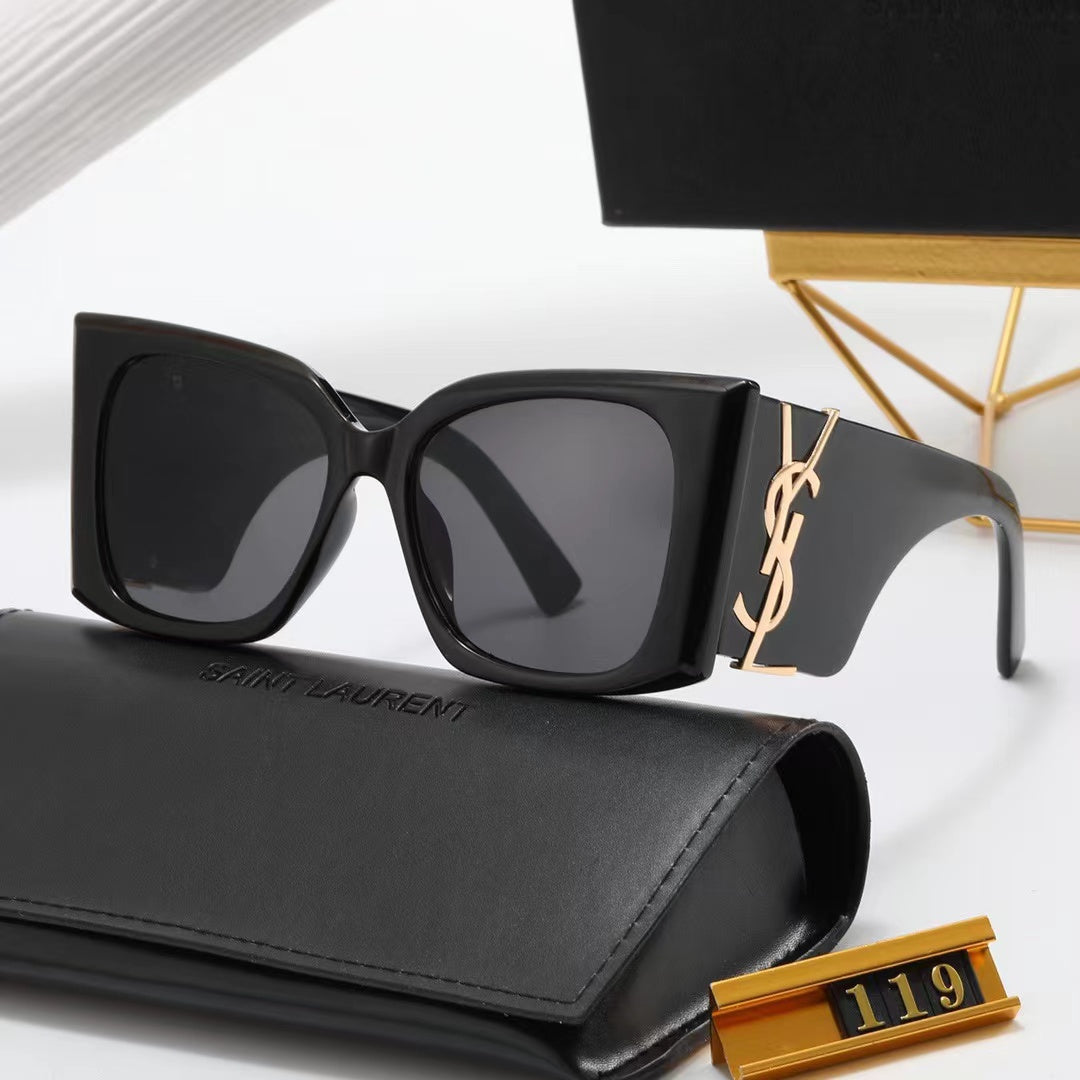 Saint Laurent Square Logo-Temple Polarized Sunglasses for Unisex – product image 6