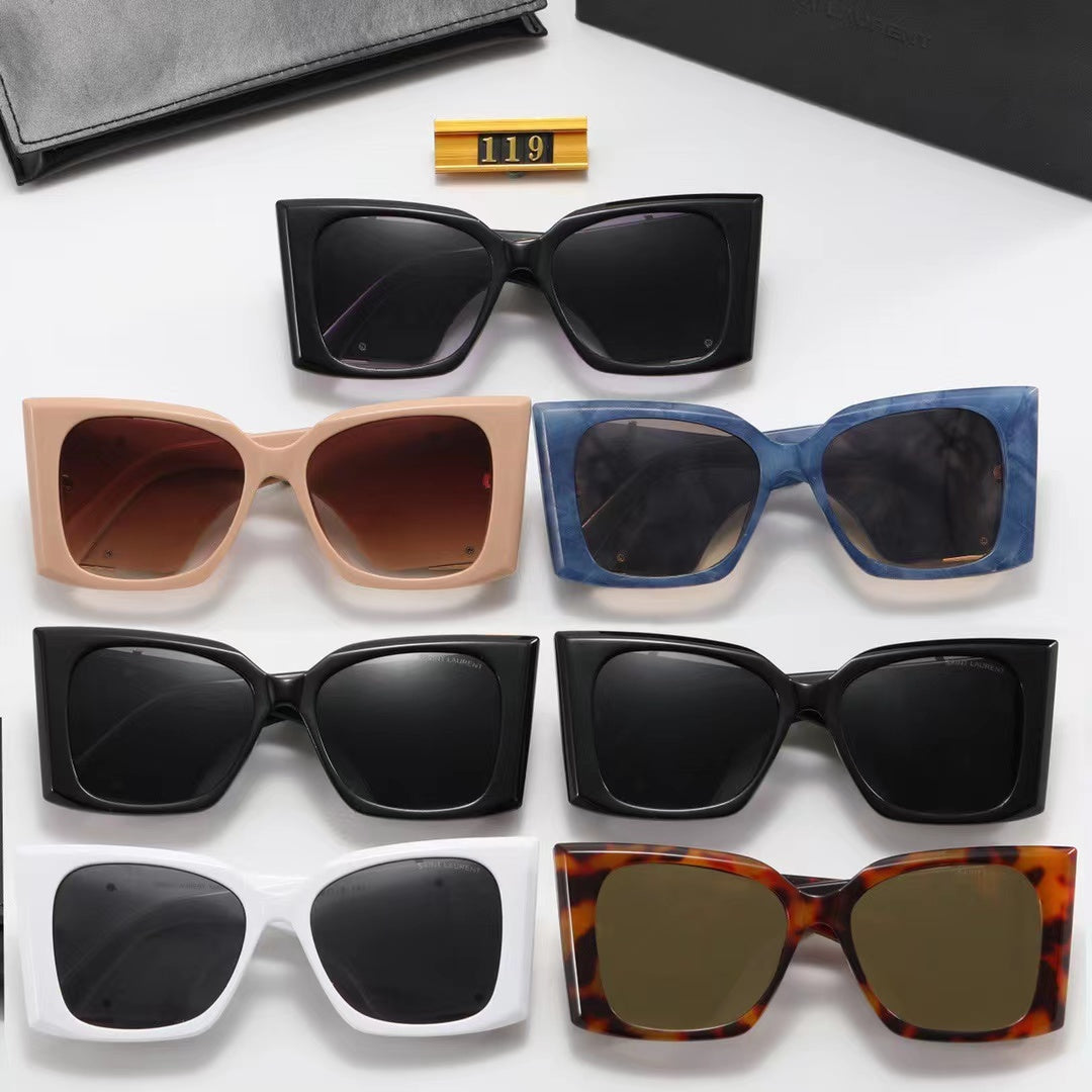 Saint Laurent Square Logo-Temple Polarized Sunglasses for Unisex – product image 19