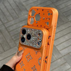 Louis Vuitton iPhone 17 Pro Max Case – Glitter Crystal Luxury Cover Rhinestone