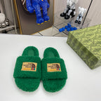 The North Face x Gucci Trendy Co-Branded Wool Slippers – slippers product image 19