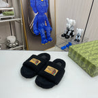 The North Face x Gucci Trendy Co-Branded Wool Slippers – slippers product image 2