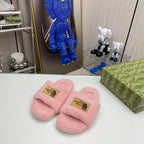 The North Face x Gucci Trendy Co-Branded Wool Slippers – slippers product image 5