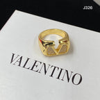 Valentino Crystal Logo Ring – Luxury Designer Jewelry – product image 2
