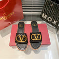 Valentino Cutout Flat Slippers – slippers product image 4