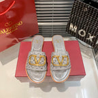 Valentino Cutout Flat Slippers – slippers product image 7