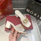 Valentino Hollow High Heel Slippers – slippers product image 4