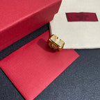 Valentino Statement Gold Crystal Open Ring – Luxury Designer Jewelry – product image 3