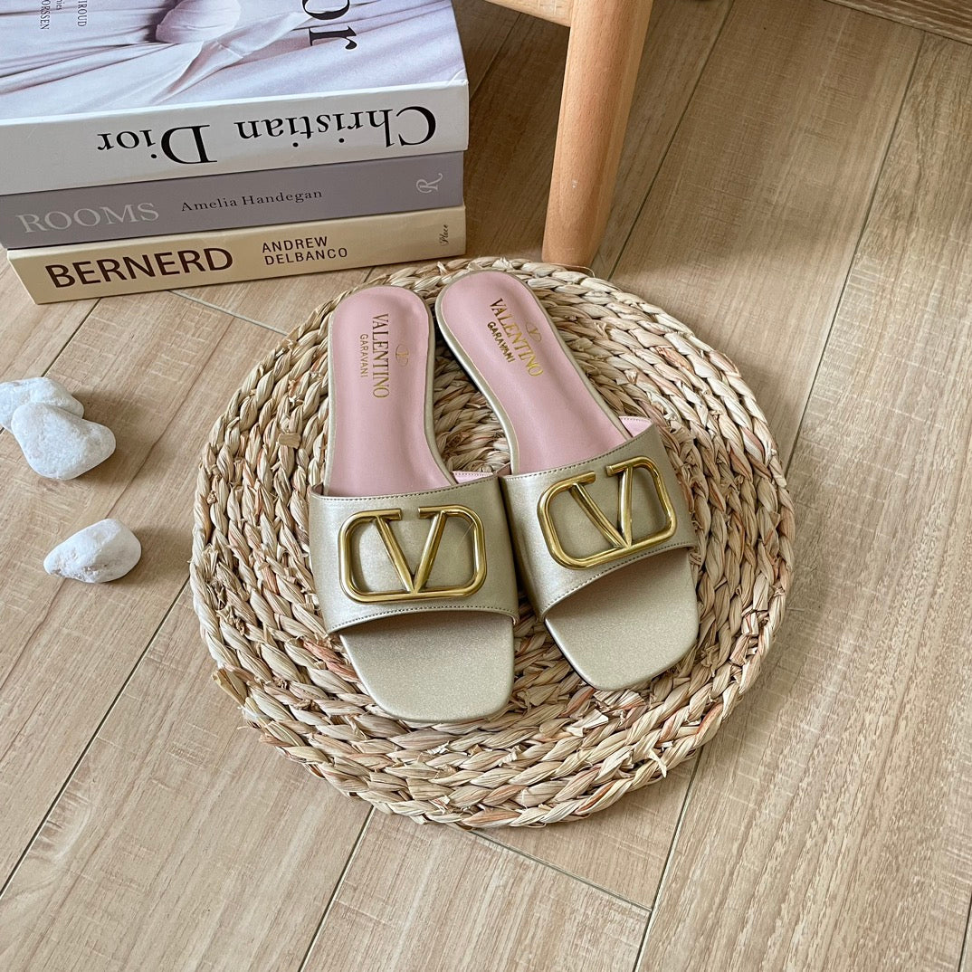 Valentino V Buckle Flat Slippers – slippers product image 12