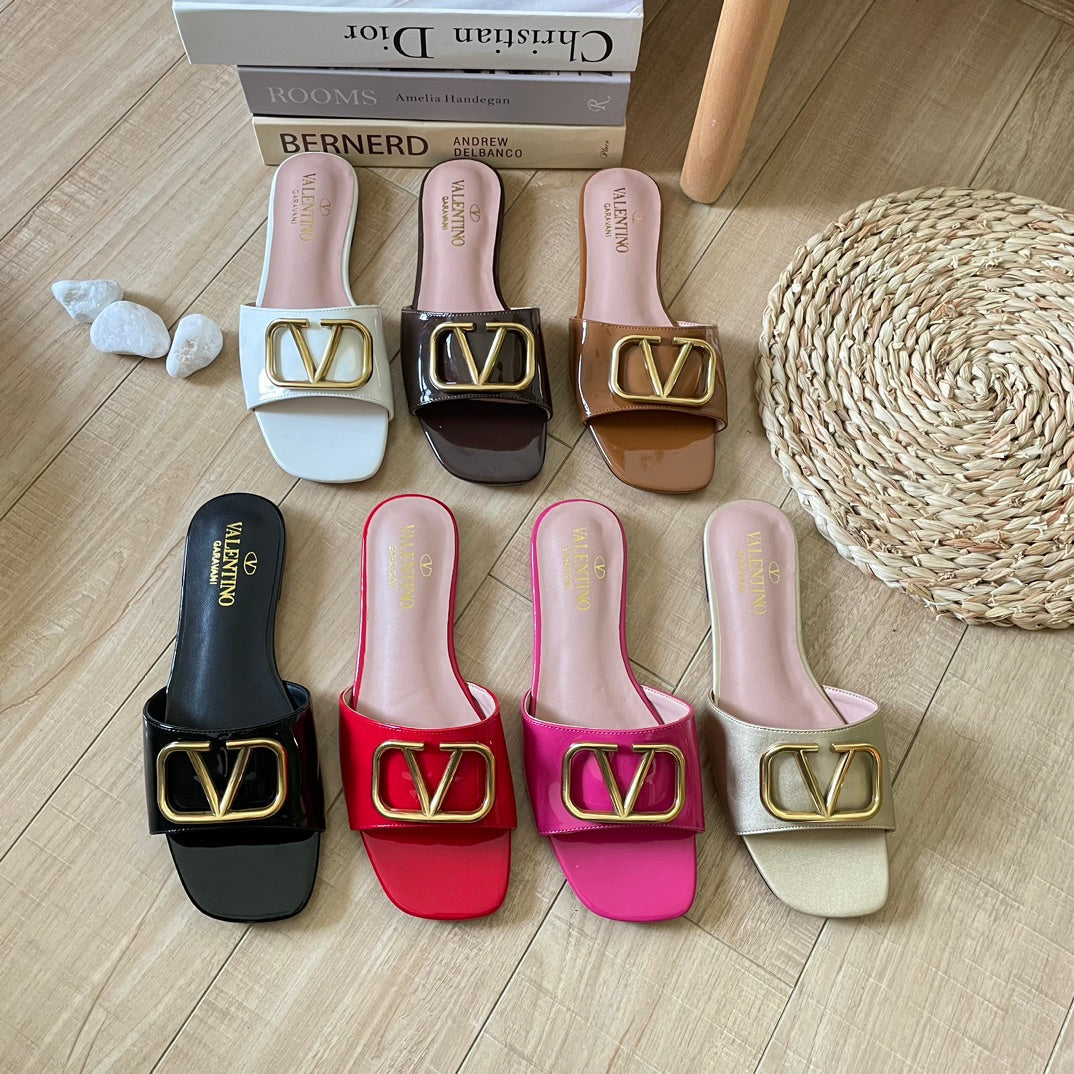 Valentino V Buckle Flat Slippers – slippers product image 15