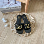 Valentino V Buckle Flat Slippers – slippers product image 5