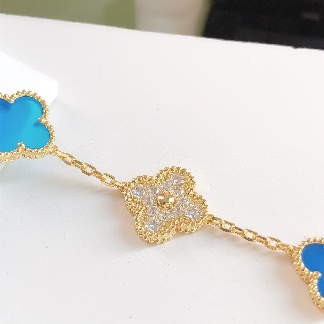 Van Cleef & Arpels 50th Anniversary 5 Flower Fritillary Bracelet – Luxury Jewelry – product image 4