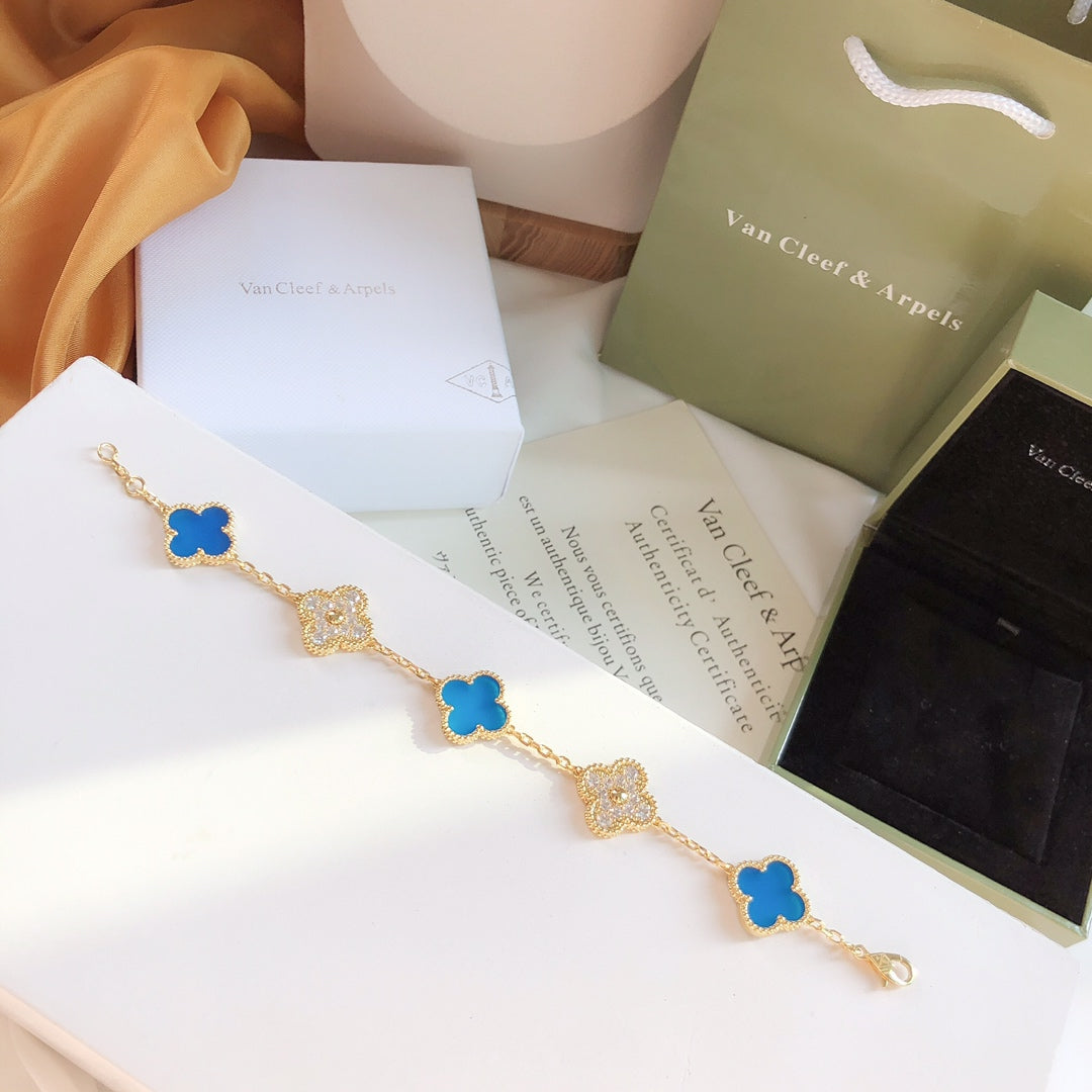 Van Cleef & Arpels 50th Anniversary 5 Flower Fritillary Bracelet – Luxury Jewelry – product image 6