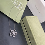 Van Cleef & Arpels Flowerlace Pendant Cutout Necklace – Luxury Designer Jewelry – product image 3
