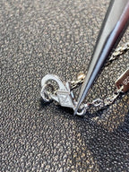 Van Cleef & Arpels Guilloche Four-leaf Clover Necklace – Luxury Designer Jewelry – product image 3