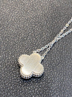 Van Cleef & Arpels Guilloche Four-leaf Clover Necklace – Luxury Designer Jewelry – product image 6