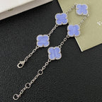 Van Cleef & Arpels Turquoise Four Leaf Clover Bracelet – Luxury Jewelry – product image 2