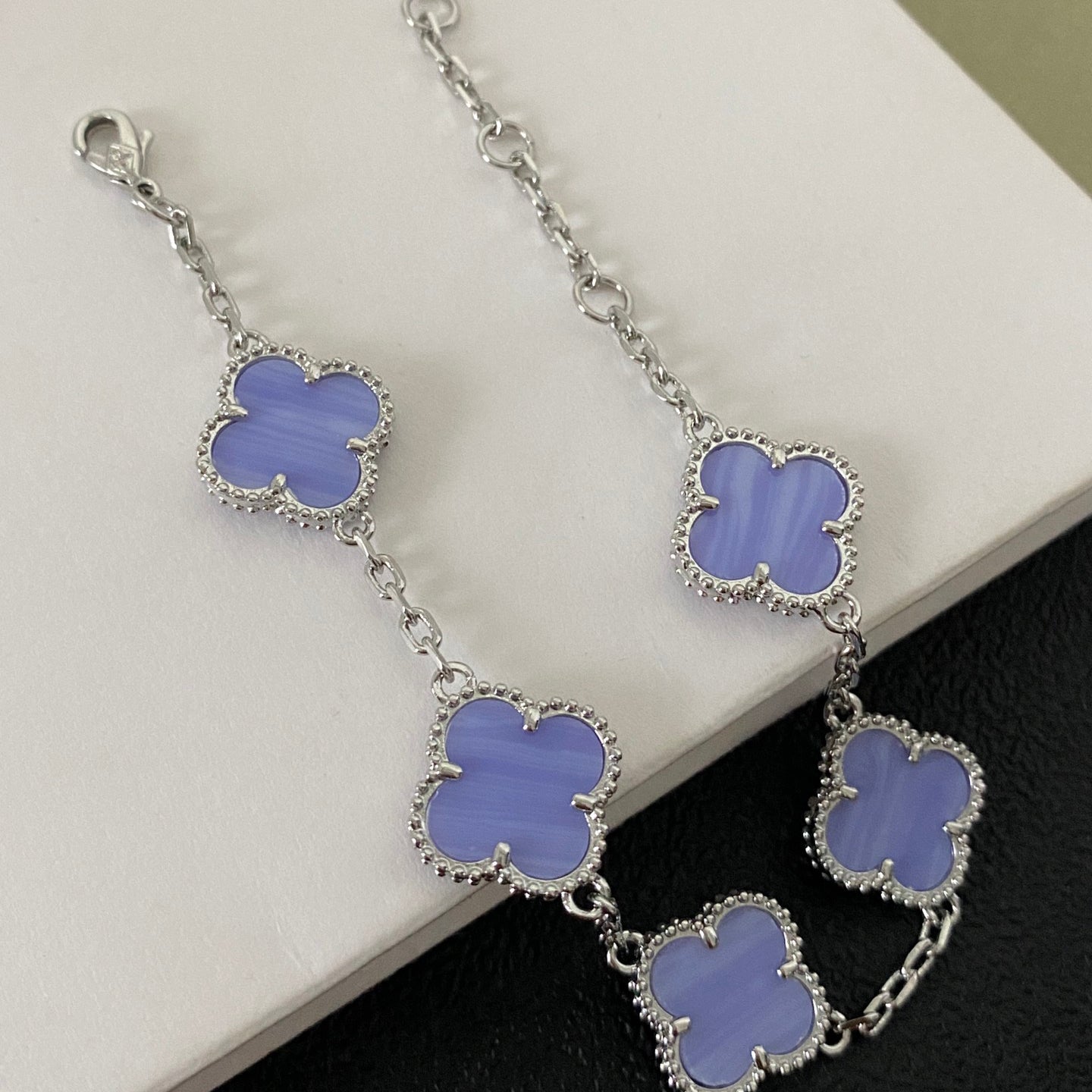 Van Cleef & Arpels Turquoise Four Leaf Clover Bracelet – Luxury Jewelry – product image 7