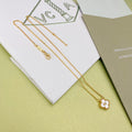 Van Cleef & Arpels White Shell Crystal Necklace – Luxury Designer Jewelry – product image 1