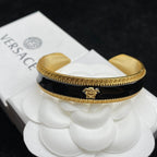 Versace Black Epoxy Open Bracelet – Luxury Jewelry – product image 1