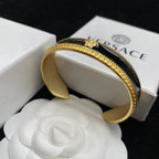 Versace Black Epoxy Open Bracelet – Luxury Jewelry – product image 4
