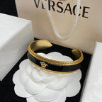 Versace Black Epoxy Open Bracelet – Luxury Jewelry – product image 5