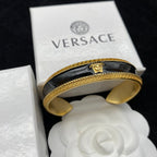 Versace Black Epoxy Open Bracelet – Luxury Jewelry – product image 6