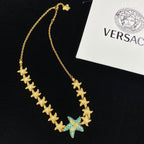 Versace Crystal Starfish Pendant Necklace – Luxury Designer Jewelry – product image 4