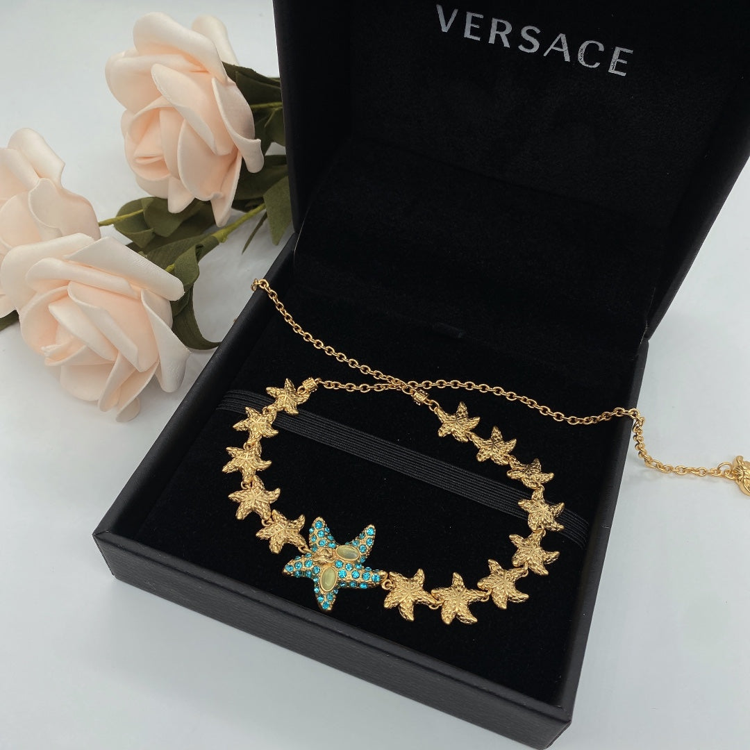 Versace Crystal Starfish Pendant Necklace – Luxury Designer Jewelry – product image 11