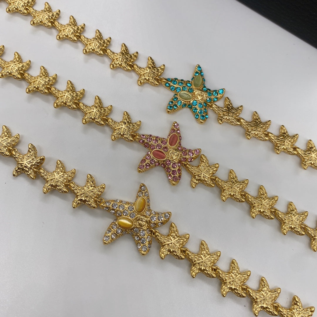 Versace Crystal Starfish Pendant Necklace – Luxury Designer Jewelry – product image 14