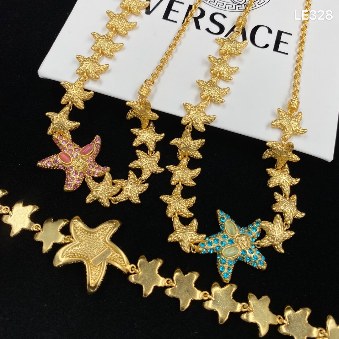 Versace Crystal Starfish Pendant Necklace – Luxury Designer Jewelry – product image 15