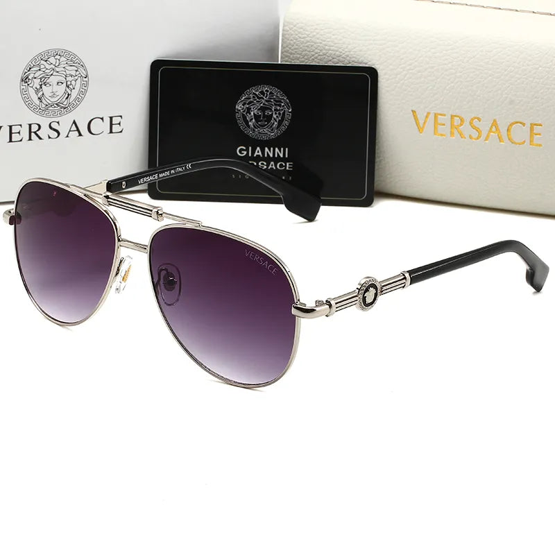 Versace Double Bridge Polarized Aviator Sunglasses for Unisex – product image 3