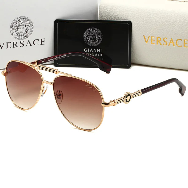 Versace Double Bridge Polarized Aviator Sunglasses for Unisex – product image 4