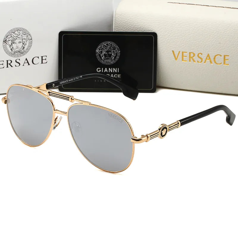 Versace Double Bridge Polarized Aviator Sunglasses for Unisex – product image 5