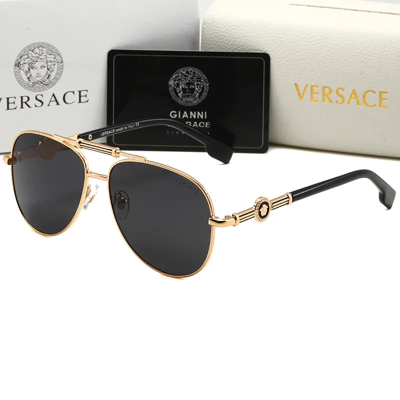 Versace Double Bridge Polarized Aviator Sunglasses for Unisex – product image 6