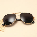 Versace Double Bridge Polarized Aviator Sunglasses for Unisex – product image 14